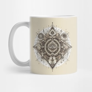 Ancient Mystical Geometric Eye Mug